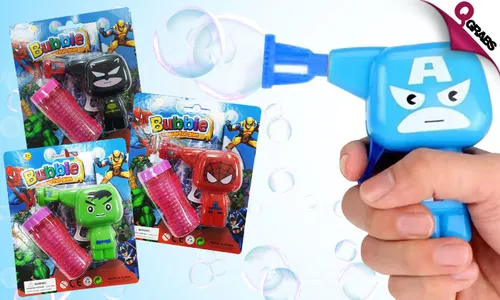 Avengers Bubble Gun with Bubble Solution!